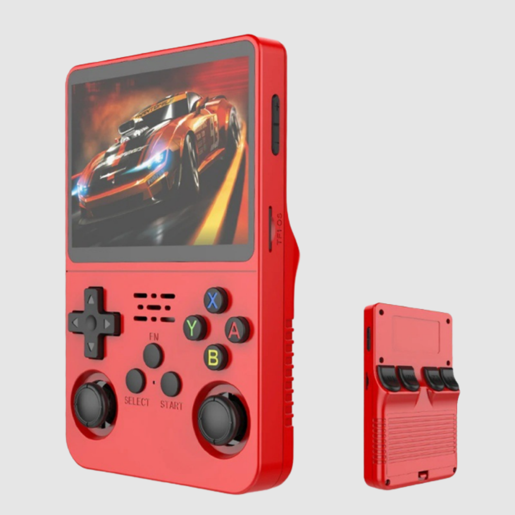Console Portable Rétro 128 Go – Noir-Rouge
